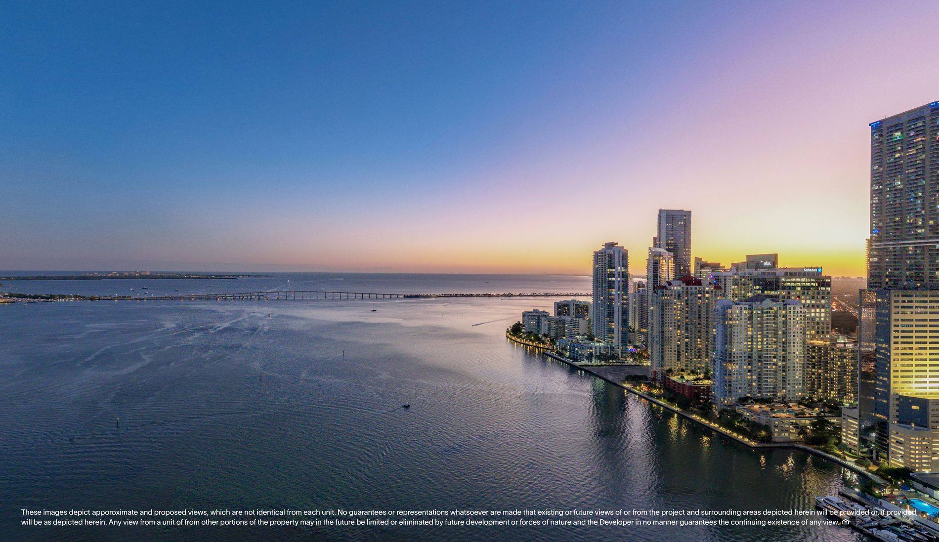 North Tower twilight cut-view, floor 30